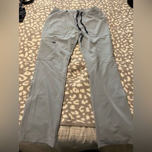 Dusty Blue Figs scrub pants